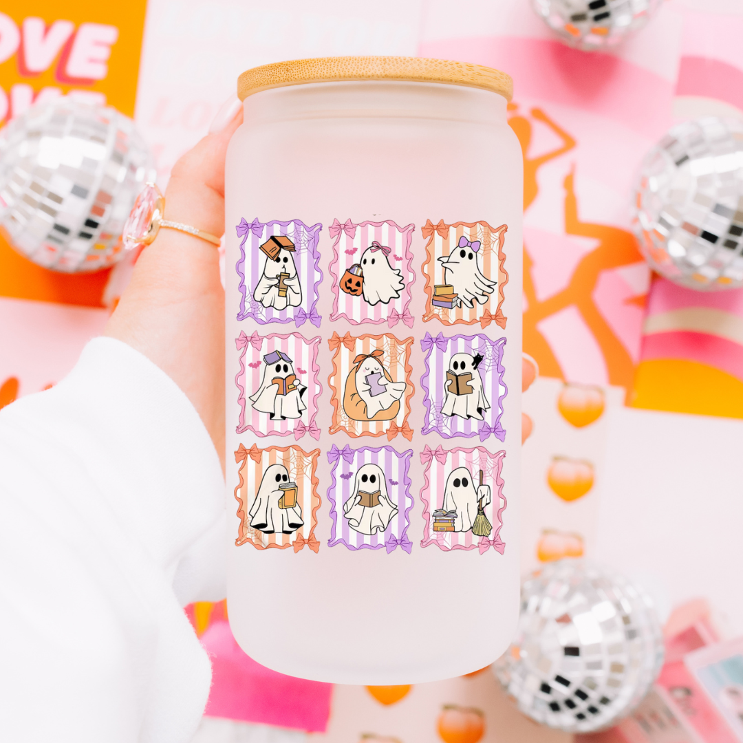 Bookish Ghostys Retro Glas