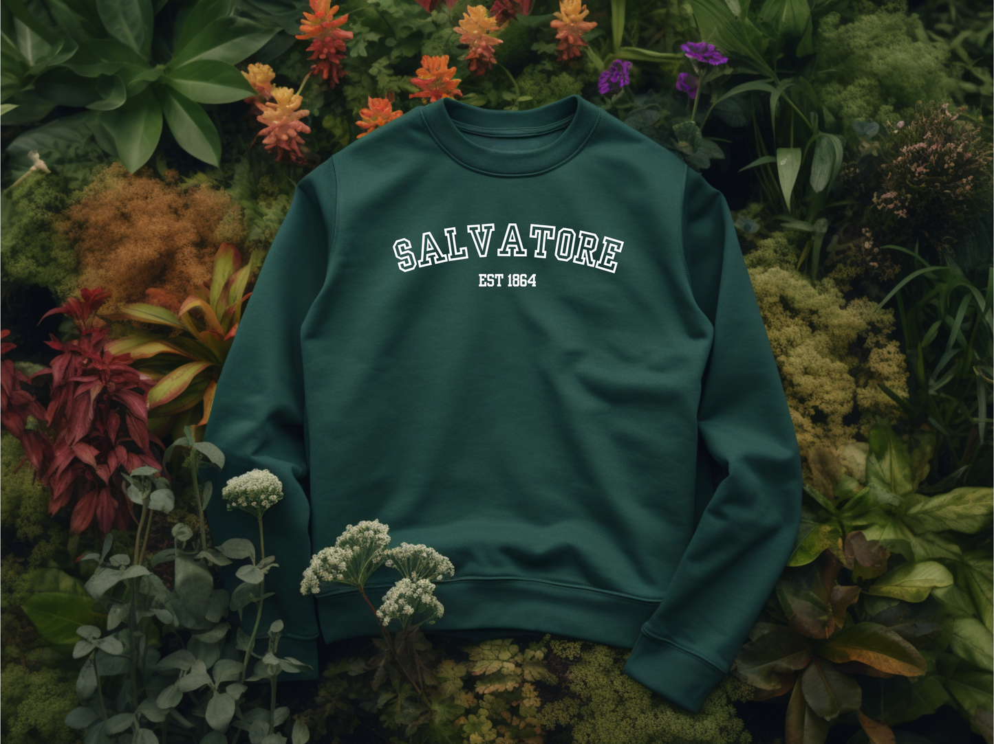 Salvatore College Sweater - forest green
