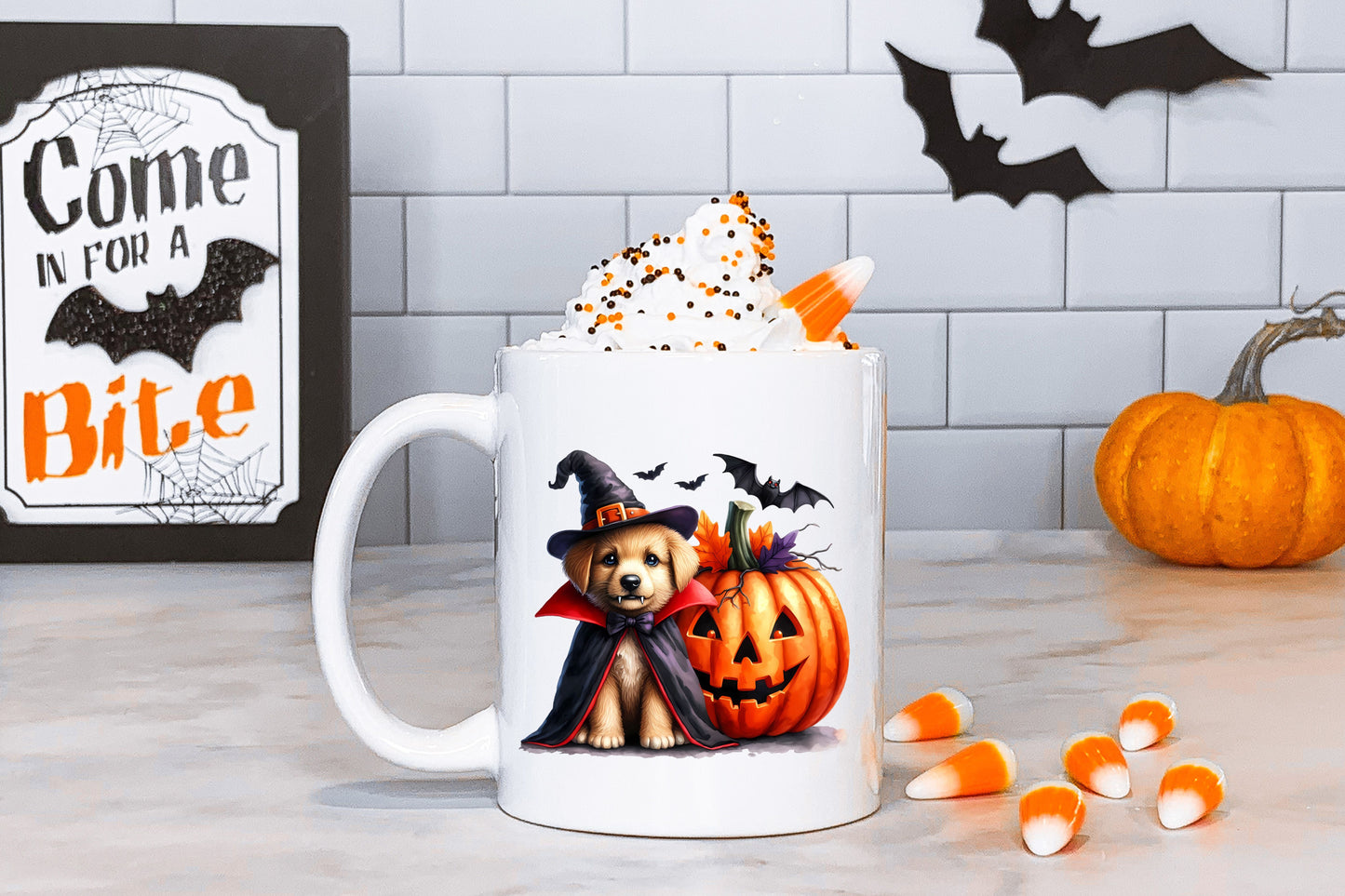 Halloween Hund Tasse