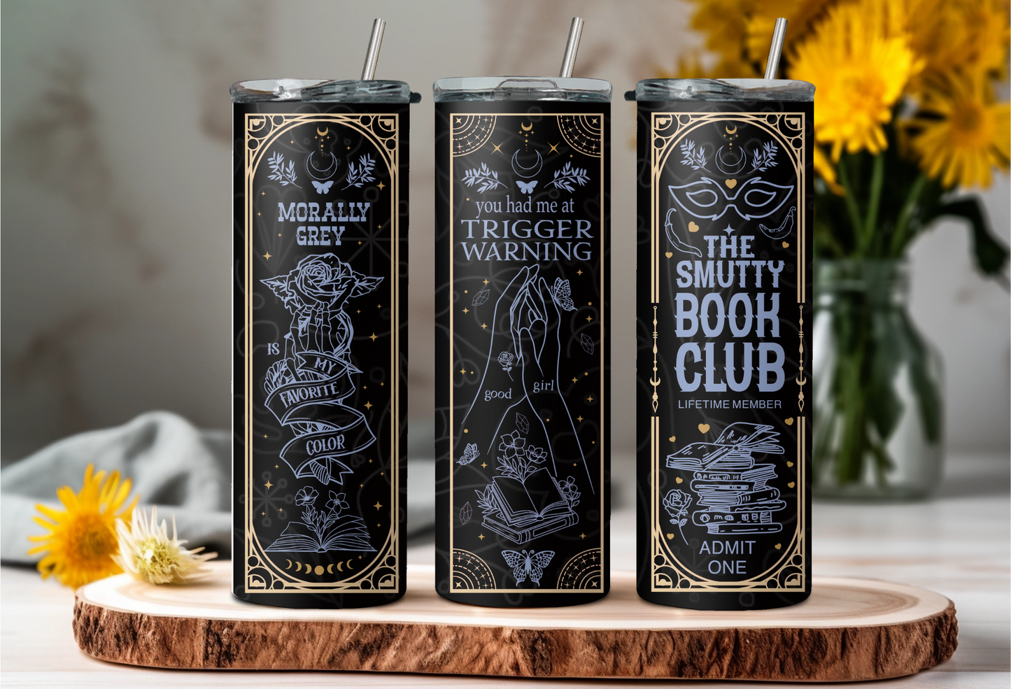 Smutty Book Club Tumbler - verschiede Farben