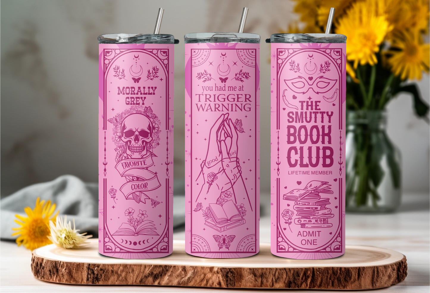 Smutty Book Club Tumbler - verschiede Farben