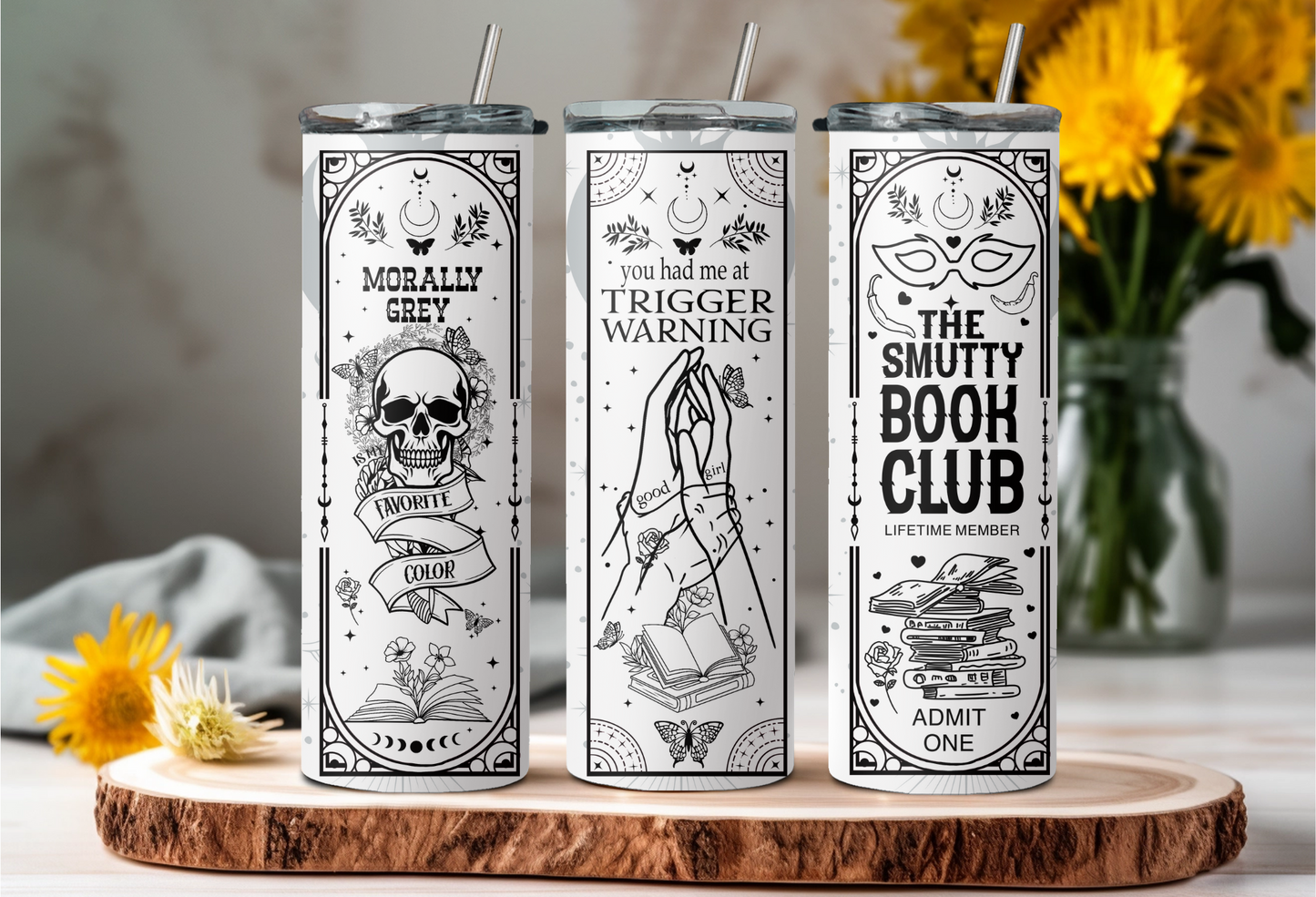 Smutty Book Club Tumbler - verschiede Farben