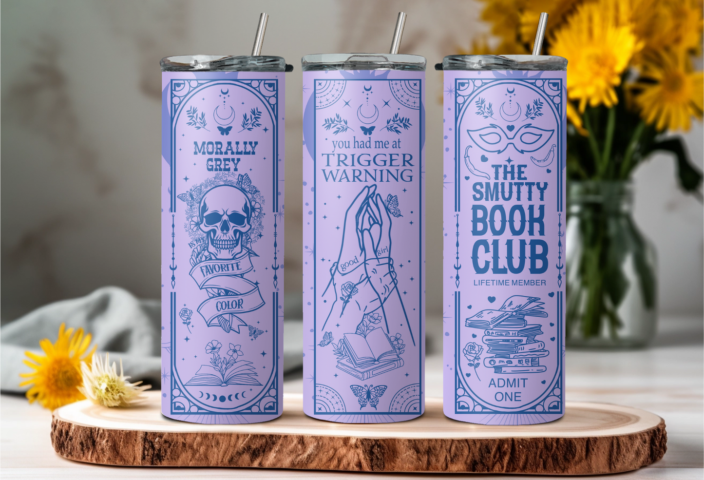 Smutty Book Club Tumbler - verschiede Farben