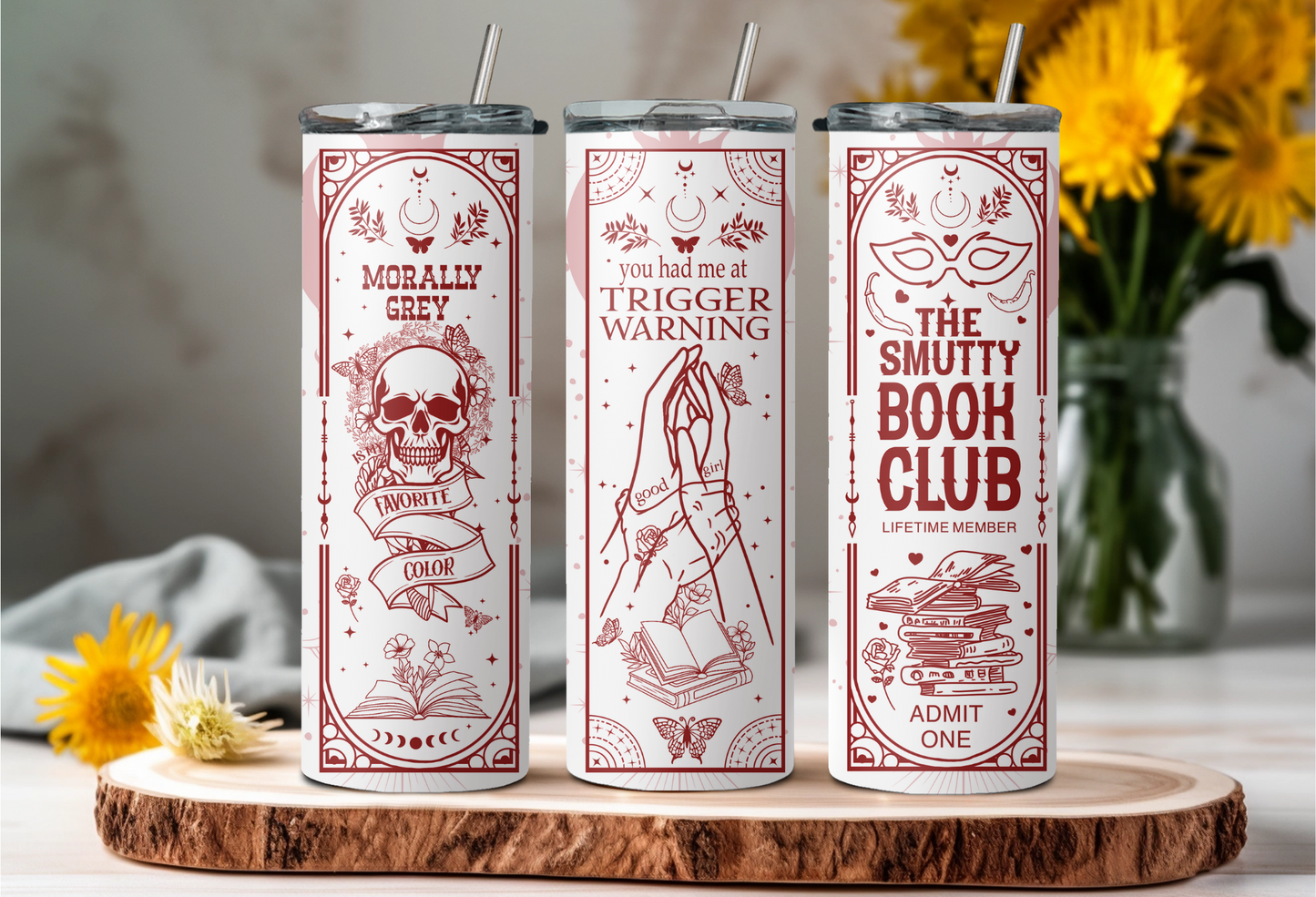 Smutty Book Club Tumbler - verschiede Farben