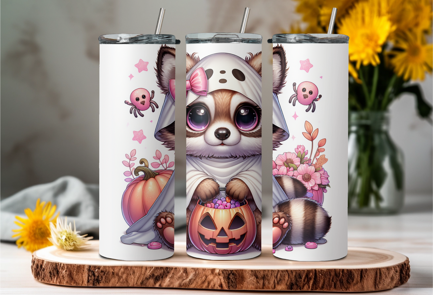 Waschbär Geist Tumbler