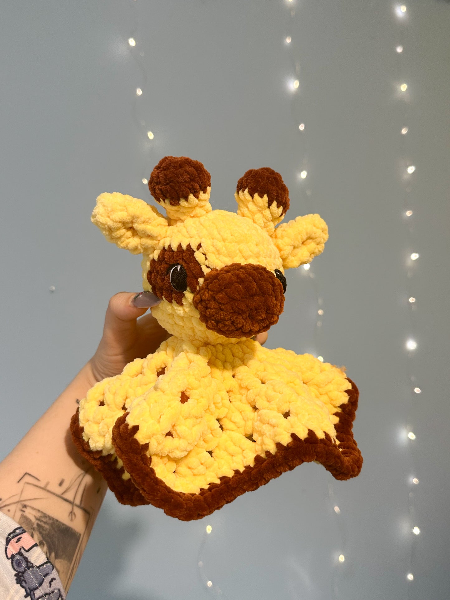 Shira die Giraffe - Schnuffeltuch Baumwollaugen