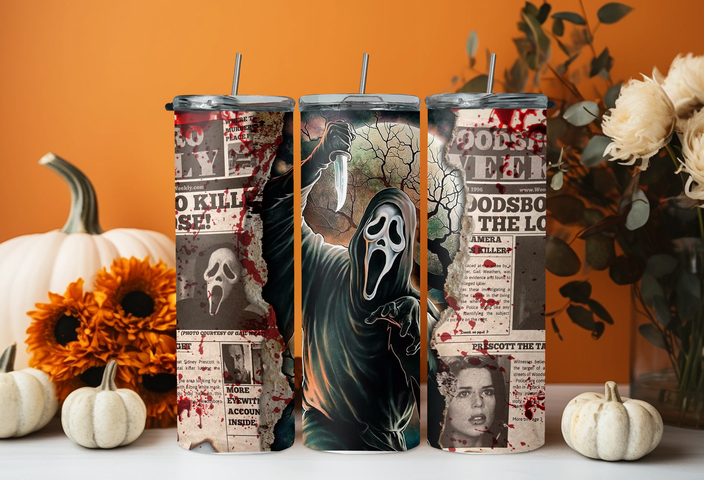Scream Newspaper Tumbler