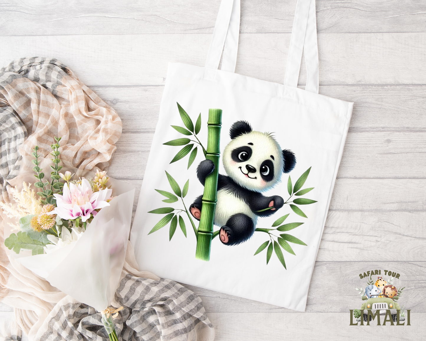 Bamboo Panda Beutel