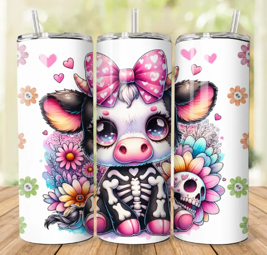 Skelett Kuh Tumbler