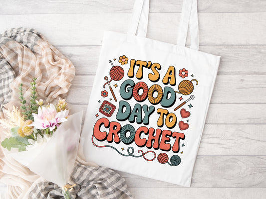 Good Day Crochet Tote Bag