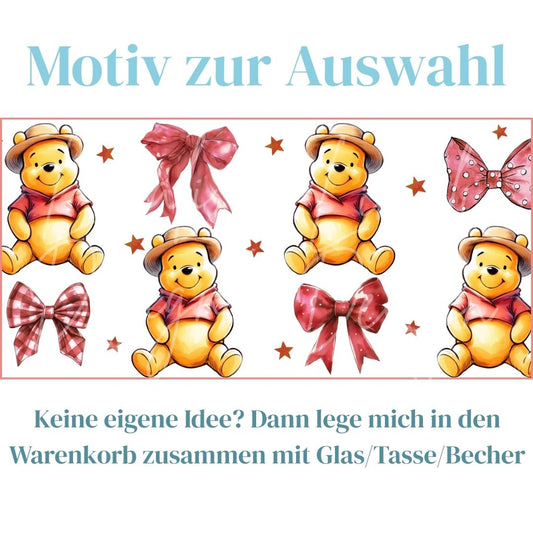 Rotes Honig Bär Schleifen Motiv