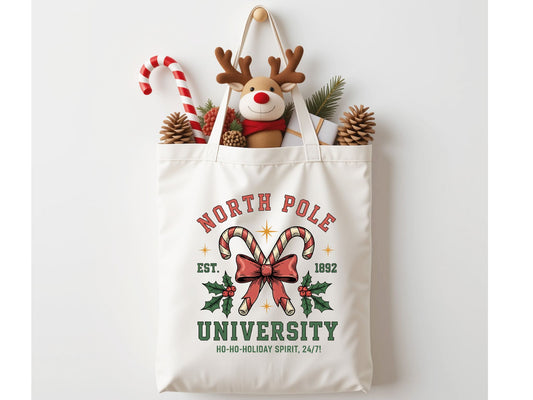 North Pole University Tote Bag