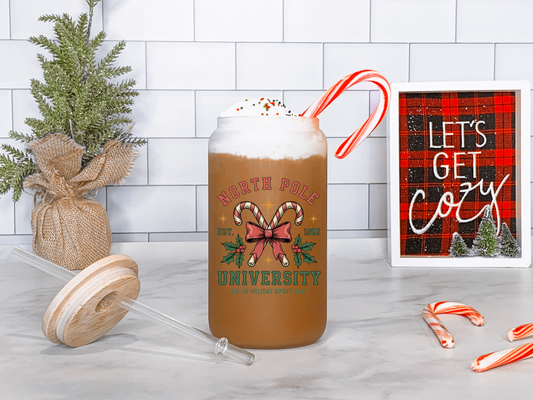 North Pole University Glas