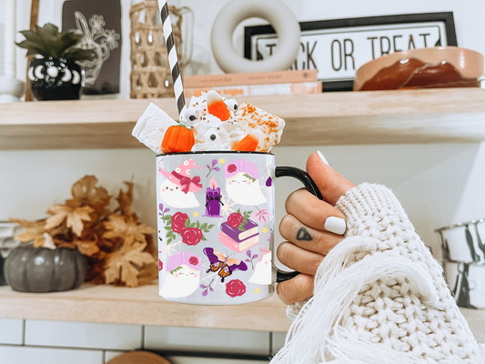Bookish Flower Ghostys Tasse
