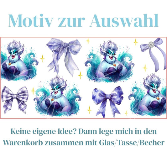 Unterwasser Hexe Schleifen Motiv