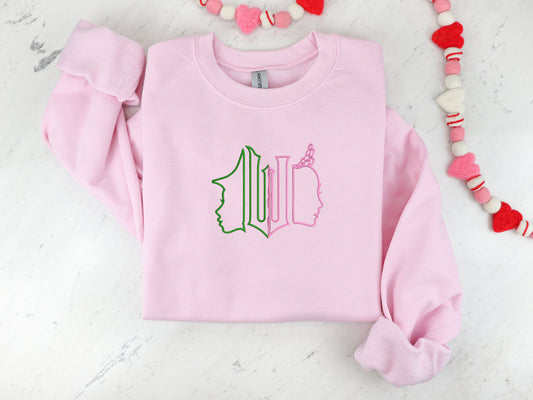 green/pink Witch - rosa