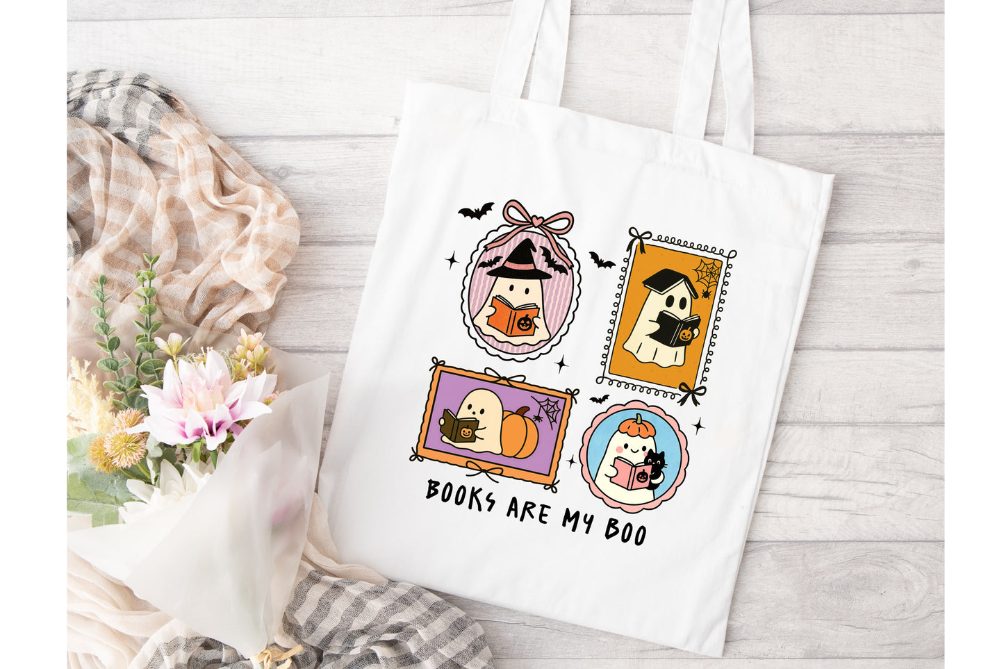 Books are my Boo Tote Bag