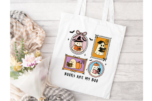 Books are my Boo Tote Bag