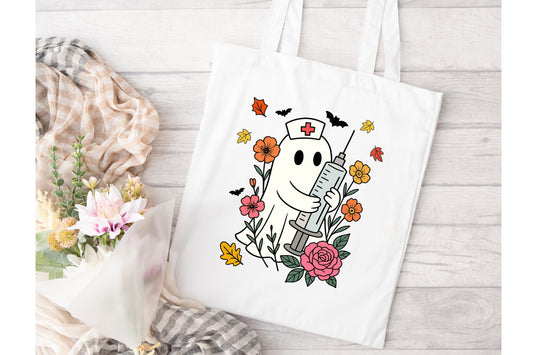 Ghosty Nurse Tote Bag
