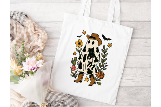 Cowboy Ghosty Tote Bag