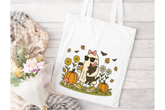 Ghosty & Kitty cooking Tote Bag