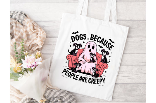 Dogs because people are scary Tote Bag