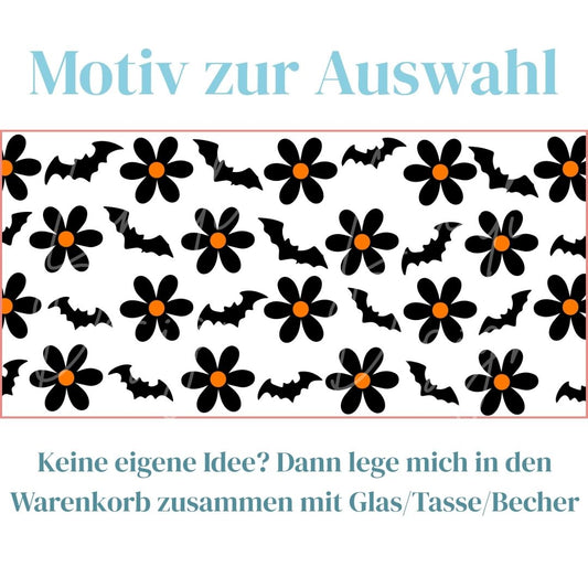 Blumen Fledermäuse Motiv