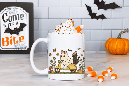 Ghosty & Kitty Roller Tasse