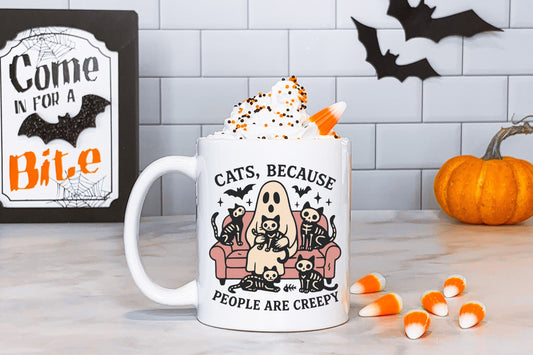 Cats because people are scary Tasse