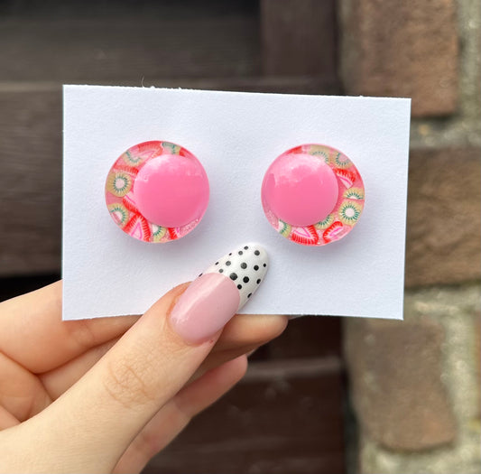 Erdbeere Kiwi Sicherheitsaugen 25mm