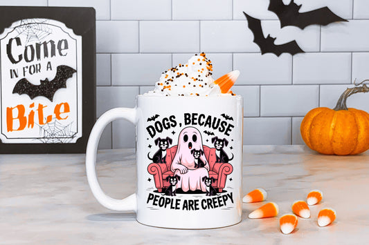 dogs because people are scary Tasse
