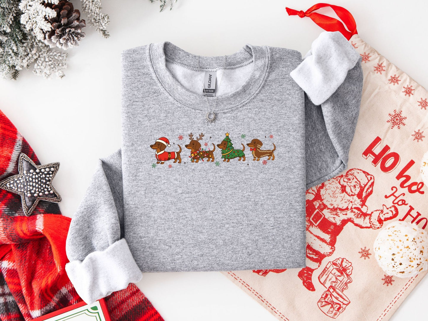 Weihnachtsdackel - bis 5 XL - verschiedene Farben