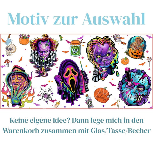 Neon Horror Friends Motiv