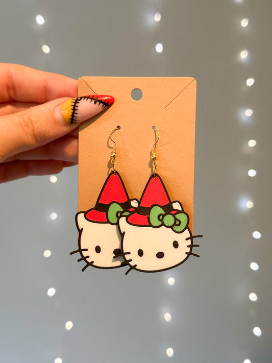 Ohrringe Kitty mit Hut