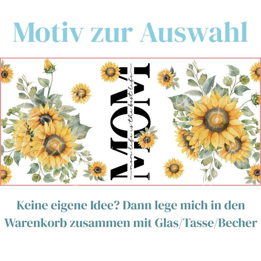 MOM gelbe Blumen Motiv
