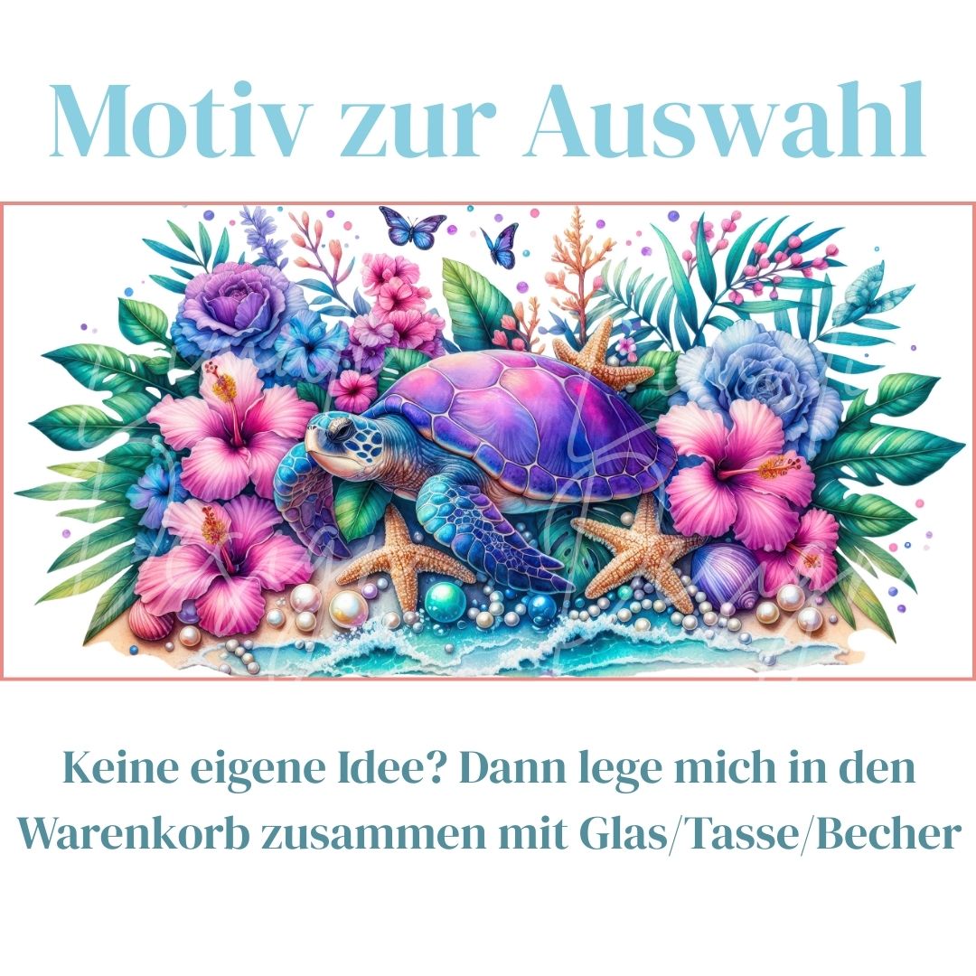 Tropische Schildkröte Motiv