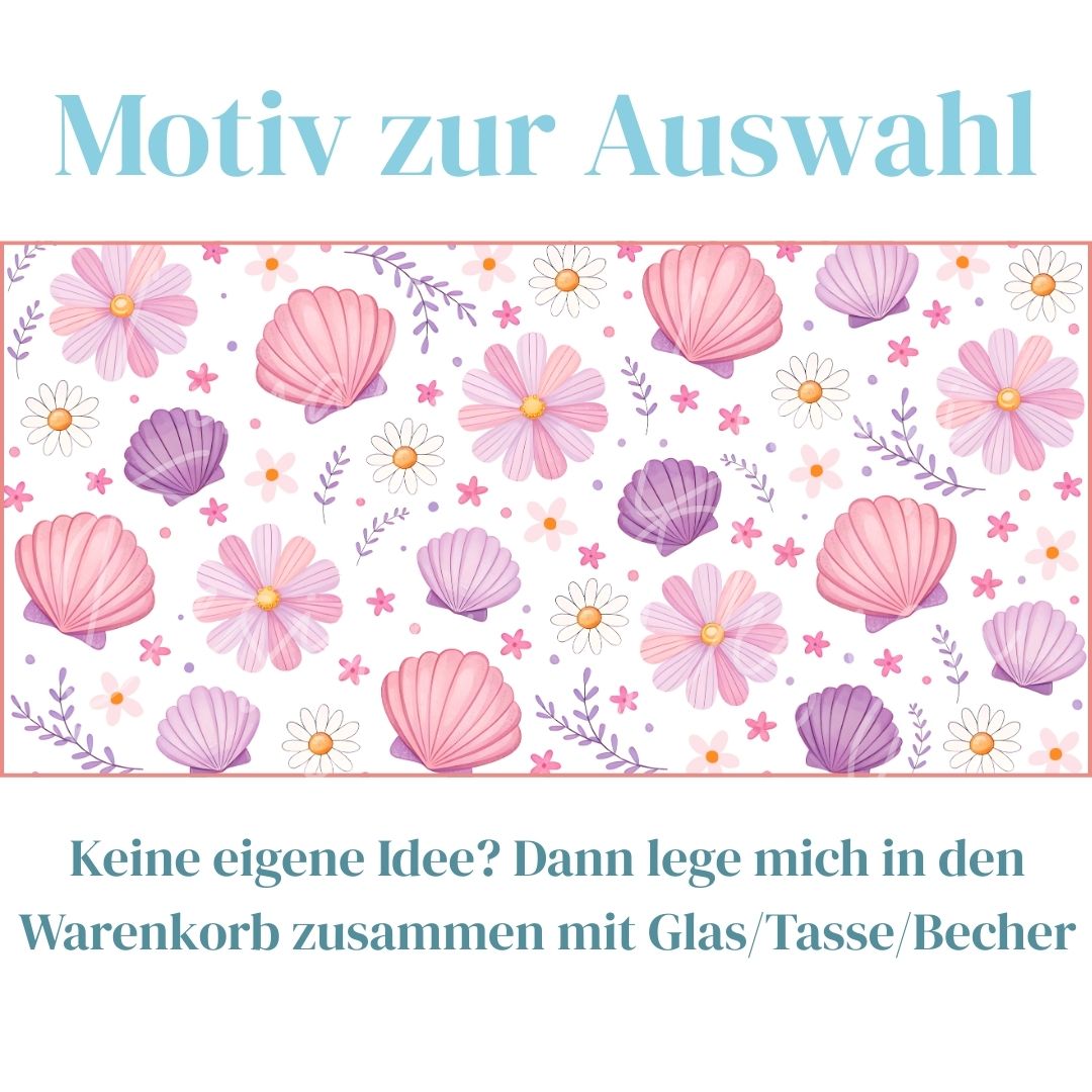 Blumen Muschel Motiv