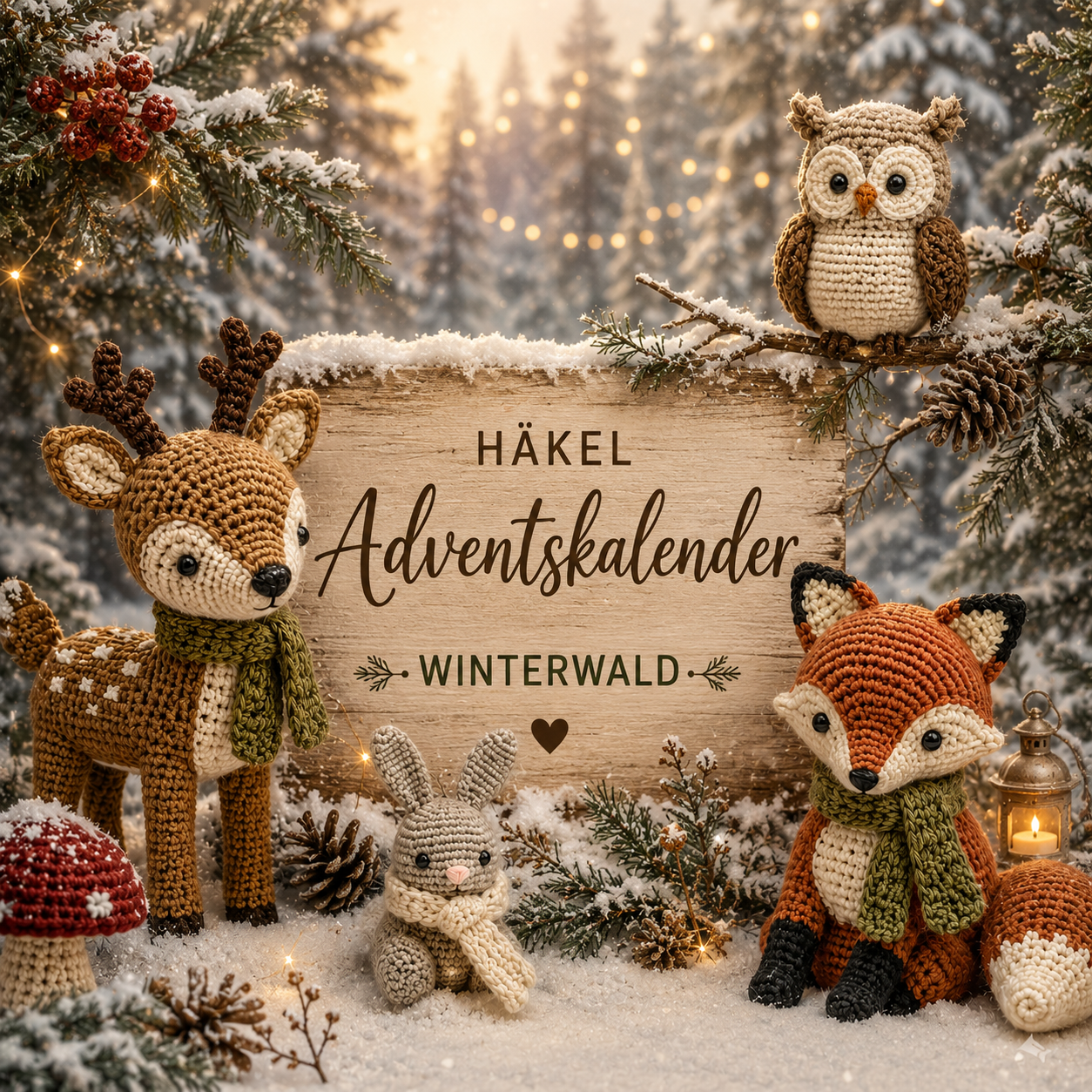 Häkel Adventskalender Winterwald