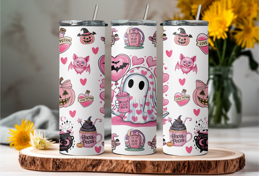 Pink Ghosty Tumbler