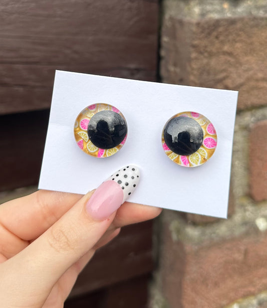 Pinke Limonade Sicherheitsaugen 25mm