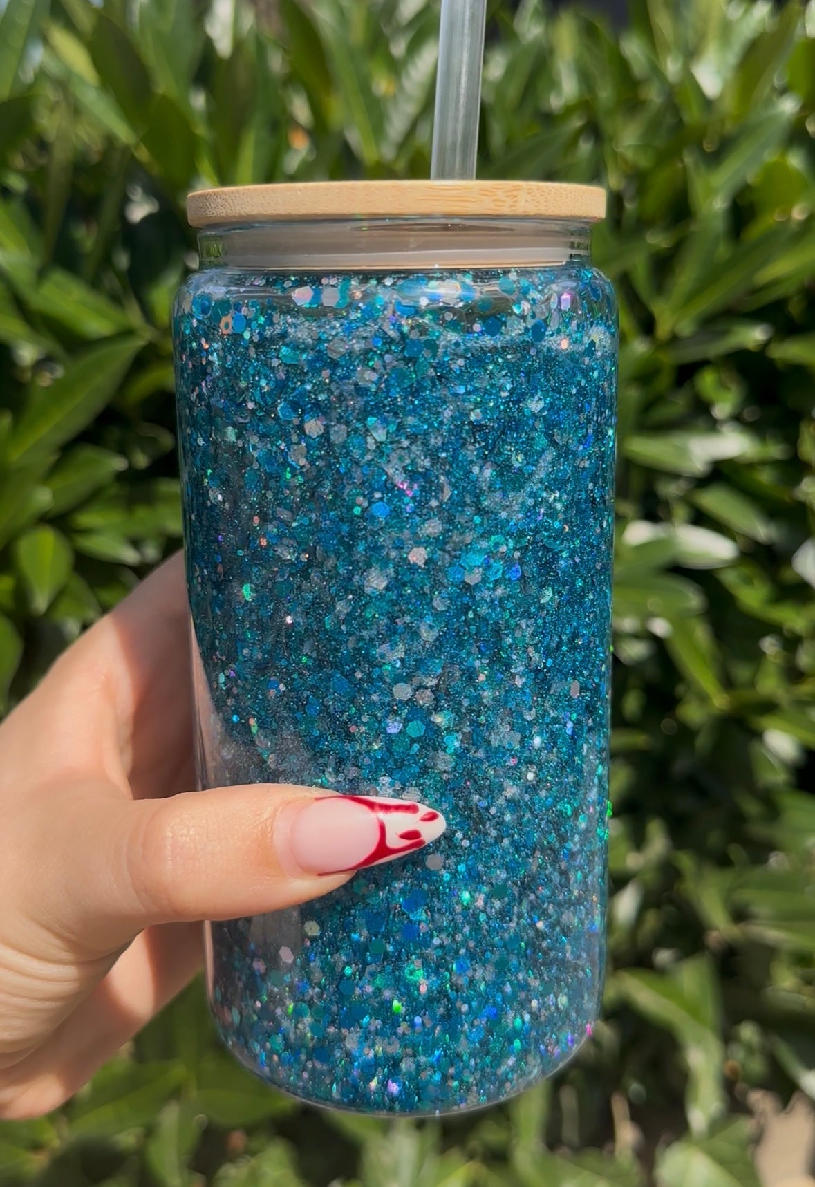 Glitzer Glas Schneekugel Effekt - PREMIUM GLAS