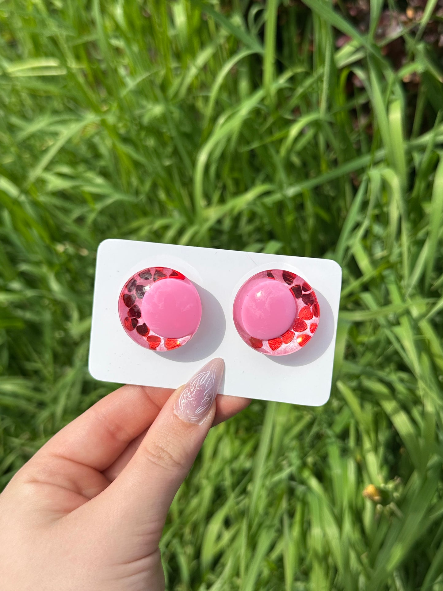 Sicherheitsaugen 30mm Love Bomb rosa