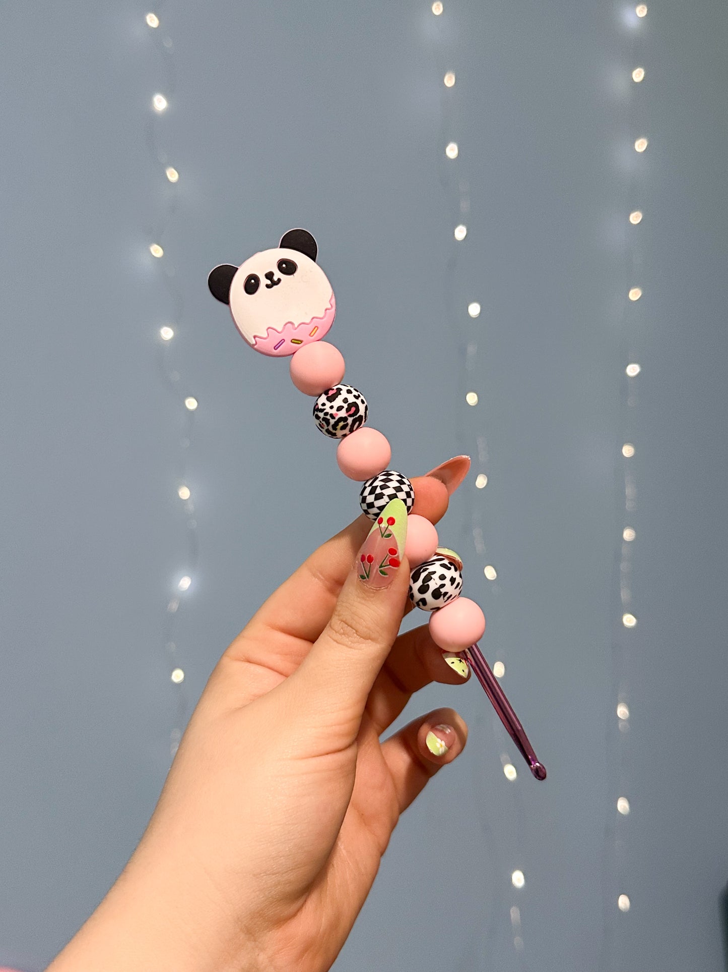 Häkelnadel 4,5mm Panda Rosa