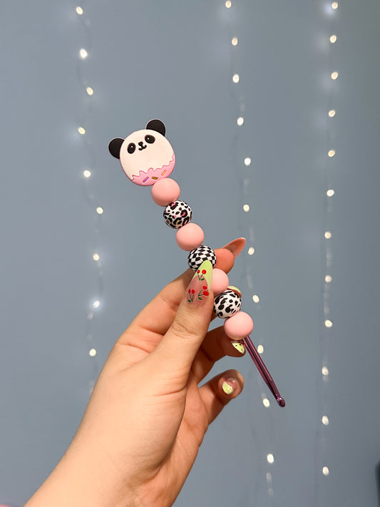 Häkelnadel 4,5mm Panda Rosa