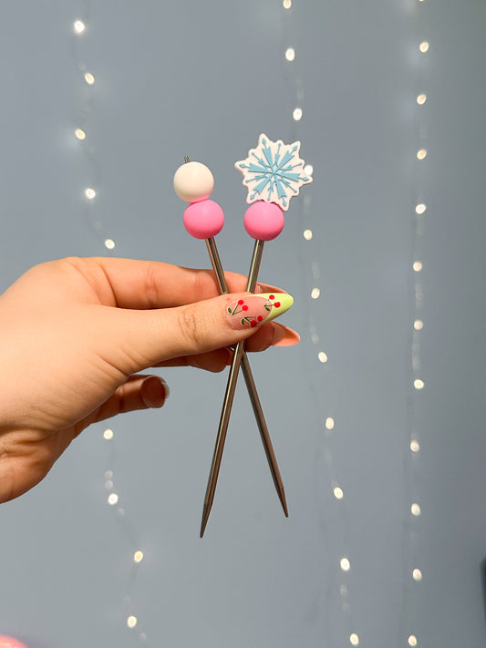 Amigurumi Sticks Schneeflocke