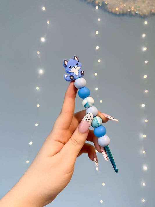 Blauer Fuchs - Häkelnadel 5mm