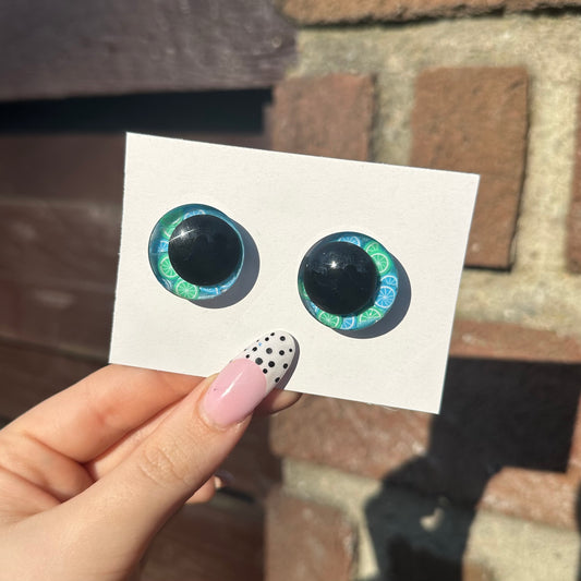 Blaue Limonade Sicherheitsaugen 25mm