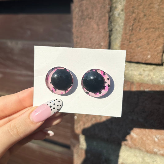 Pink Leo Sicherheitsaugen 25mm