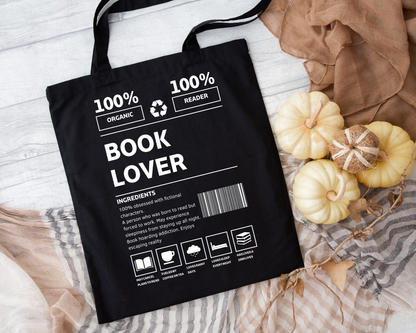 Book Lover Tote Bag