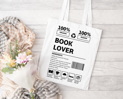 Book Lover Tote Bag
